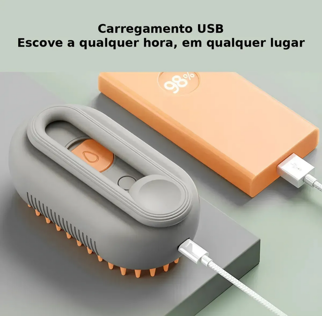 Escova Remove Pelos Pet com Botão Mágico