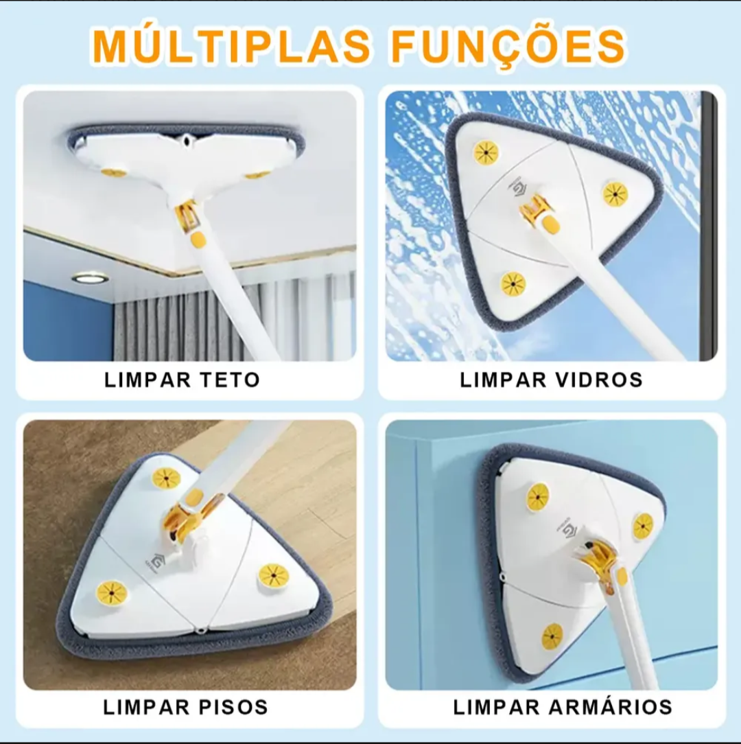 Esfregão Mágico 360° (Limpeza Profunda Sem Esforço)