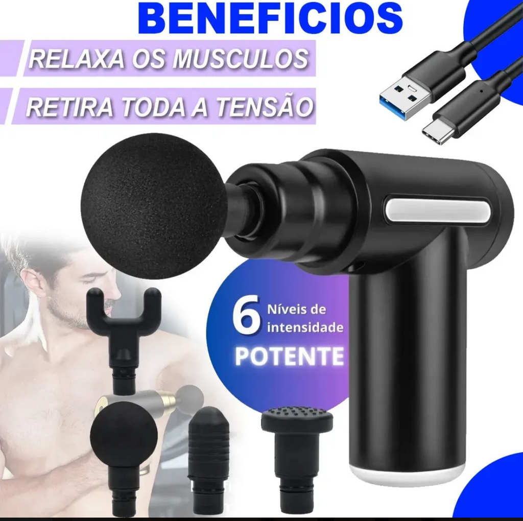Massageador Elétrico Portátil (Alívio Imediato)