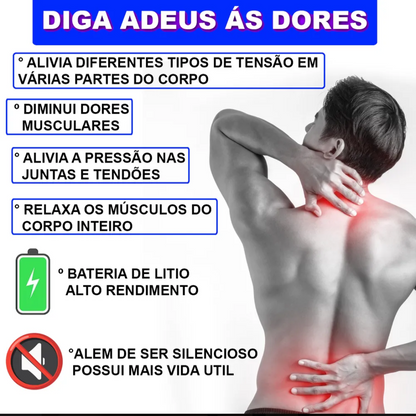 Pistola Massageadora Portátil | Relaxamento e Alívio Muscular