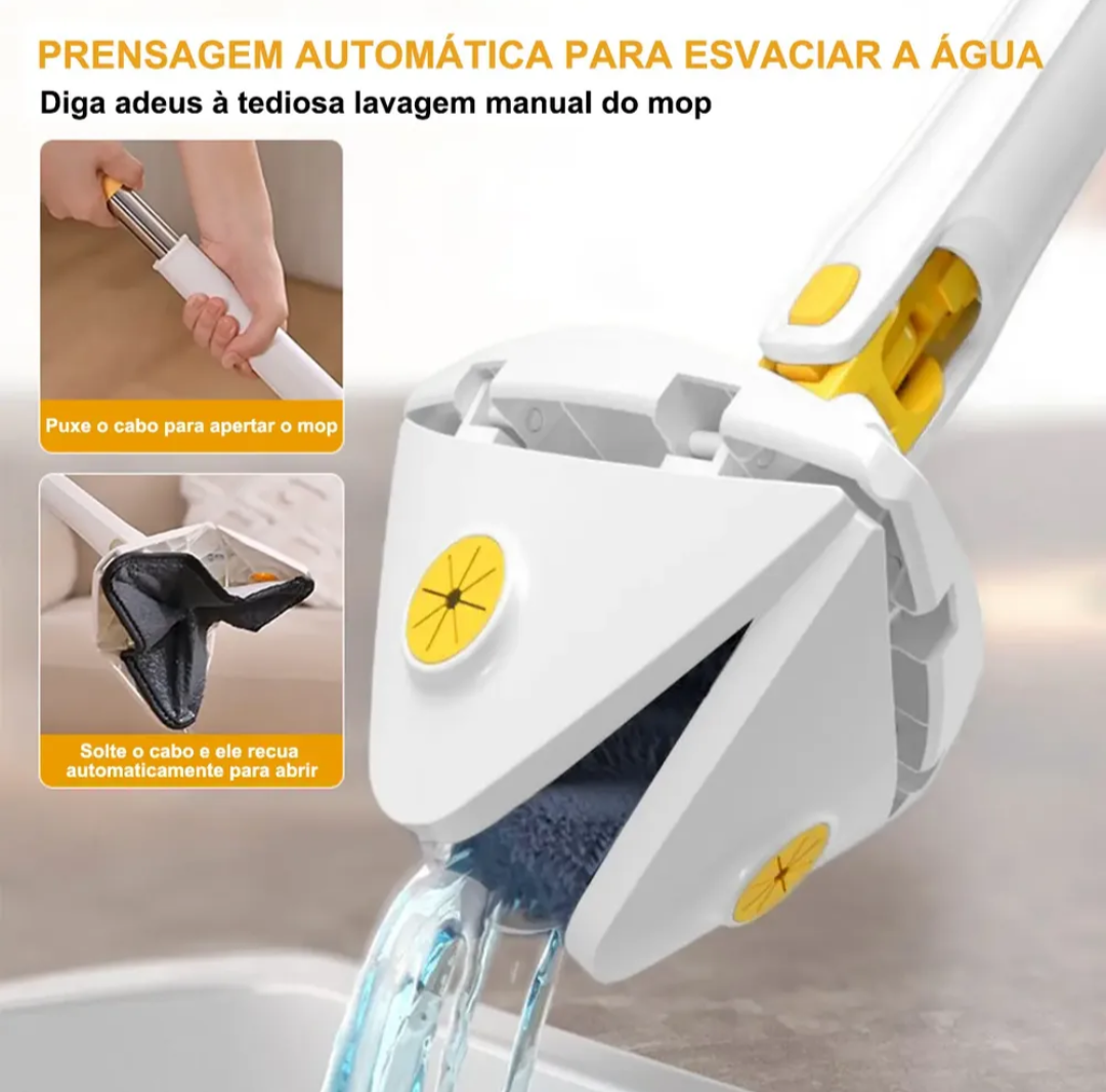 Esfregão Mágico 360° (Limpeza Profunda Sem Esforço)